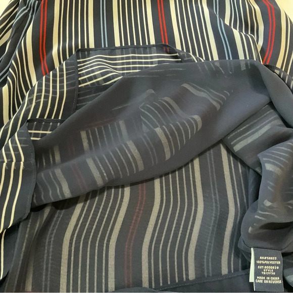 Max Edition Women’s NWT Size Small Sleeveless Striped Keyhole Tank Top - Picture 6 of 11